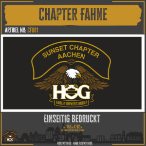 Chapterfahne – einseitig