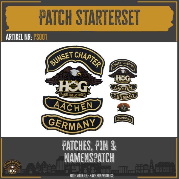 Starterset Patches MIT Namenspatch